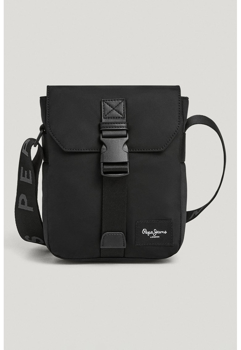 Oferte la Geanta crossbody din piele ecologica cu bareta ajustabila - Negru