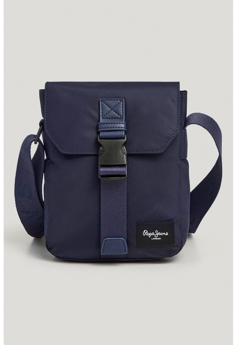 Oferte la Geanta crossbody din piele ecologica cu bareta ajustabila - Bleumarin