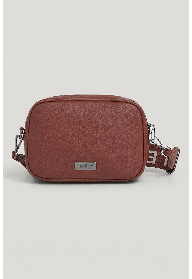 Oferte la Geanta crossbody din piele ecologica - Maro cognac