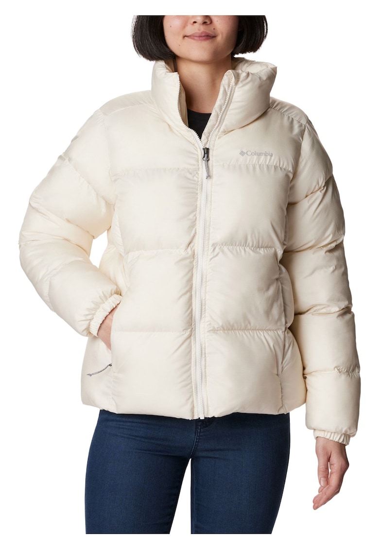 Oferte la Geaca matlasata Columbia - izolatie Thermarator - rezistenta la apa si vant - Alb - Bej