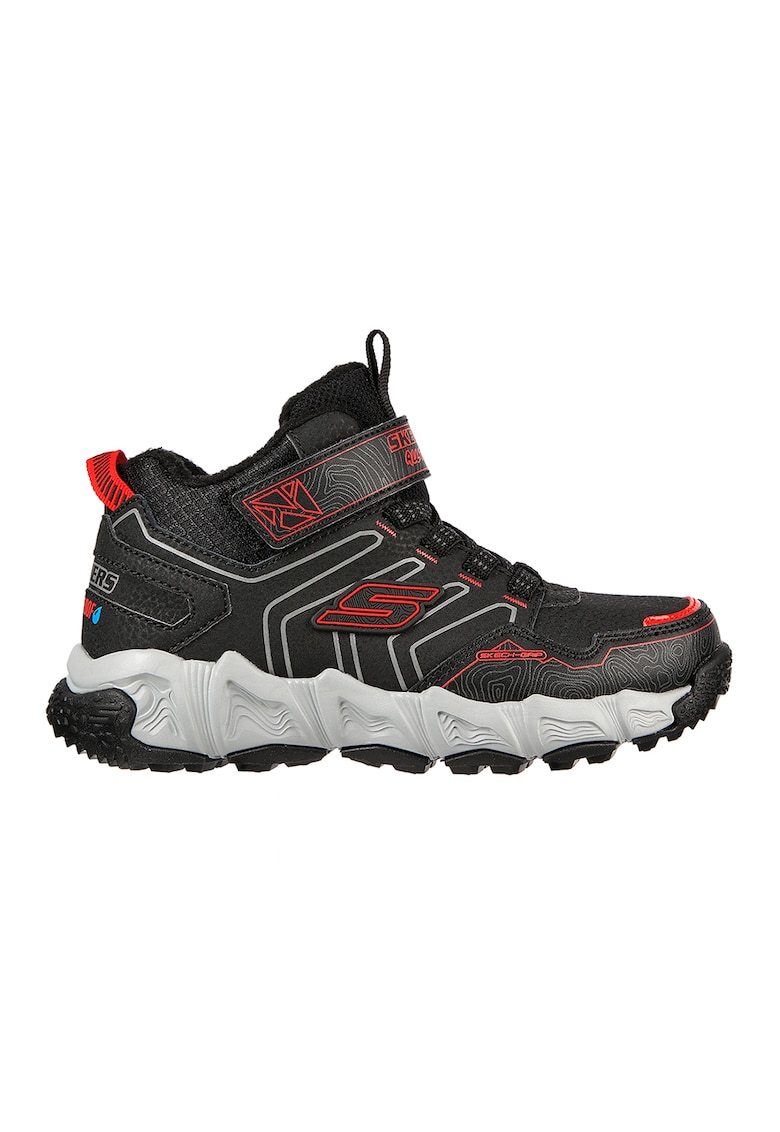 Pantofi sport mid-high Velocitrek Combex - Alb/Negru/Rosu inchis