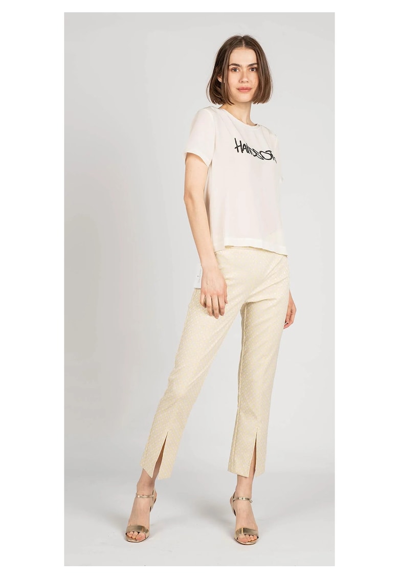 Oferte la Tricou din matase cu imprimeu text - 36