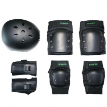 Set complet de protectie casca genunchere si cotiere Inokim