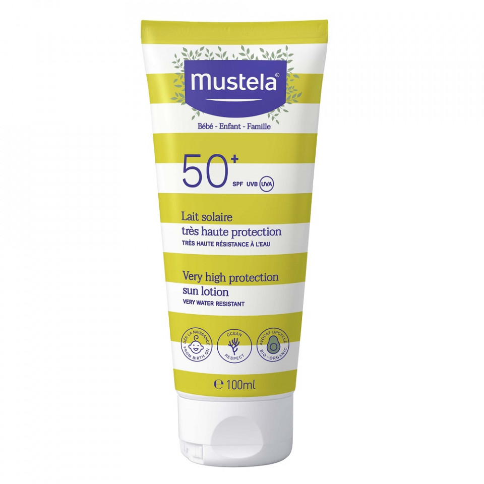 Oferte la Lotiune pentru protectie solara cu SPF 50+, Mustela (Concentratie: Crema, Gramaj: 40 ml)