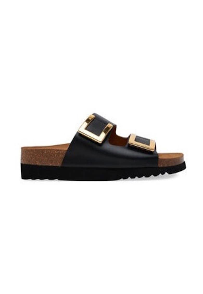 Oferte la Papuci dama  Piele naturala - Negru - Negru