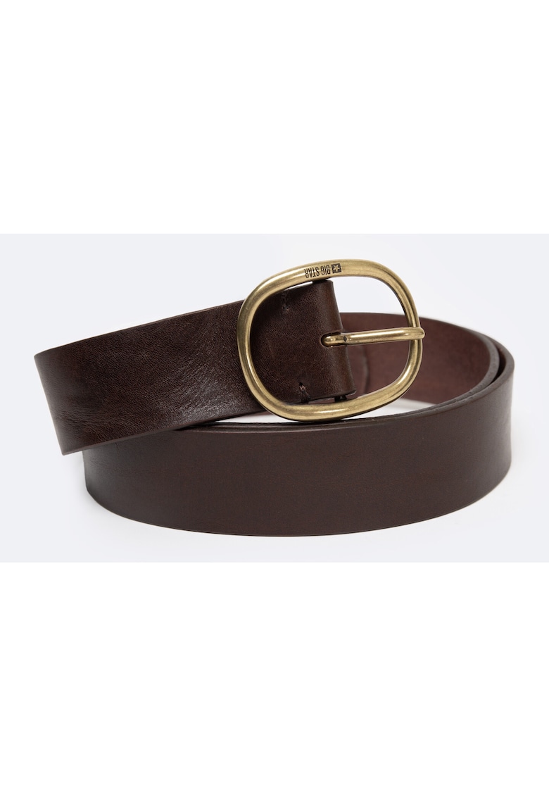 Curea din piele cu o catarama ovala