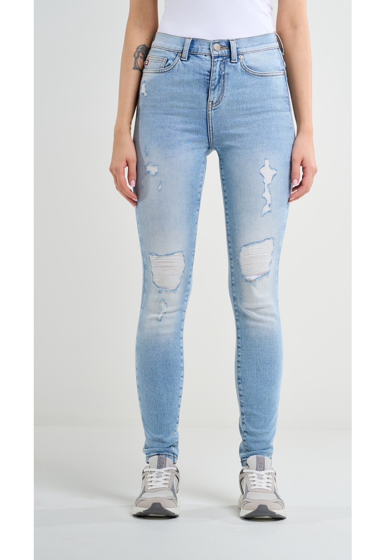 Oferte la Blugi skinny cu talie inalta Adela 156
