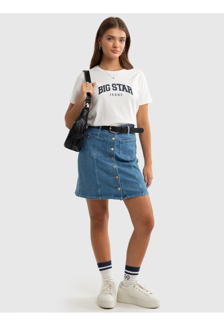 Fusta scurta din denim Olive