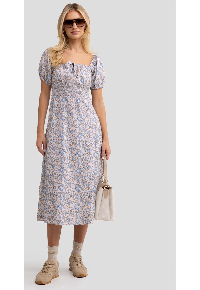 Rochie cu imprimeu floral si decolteu patrat Sotiki - Multicolor