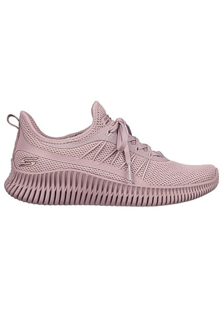 Pantofi sport slip-on din plasa Bobs Geo - Roz