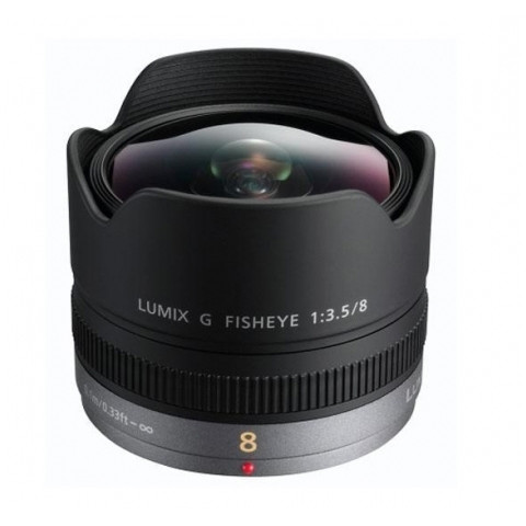 Oferte la Obiectiv Lumix G 8mm f/3.5 fisheye H-F008E montura Micro Four Thirds