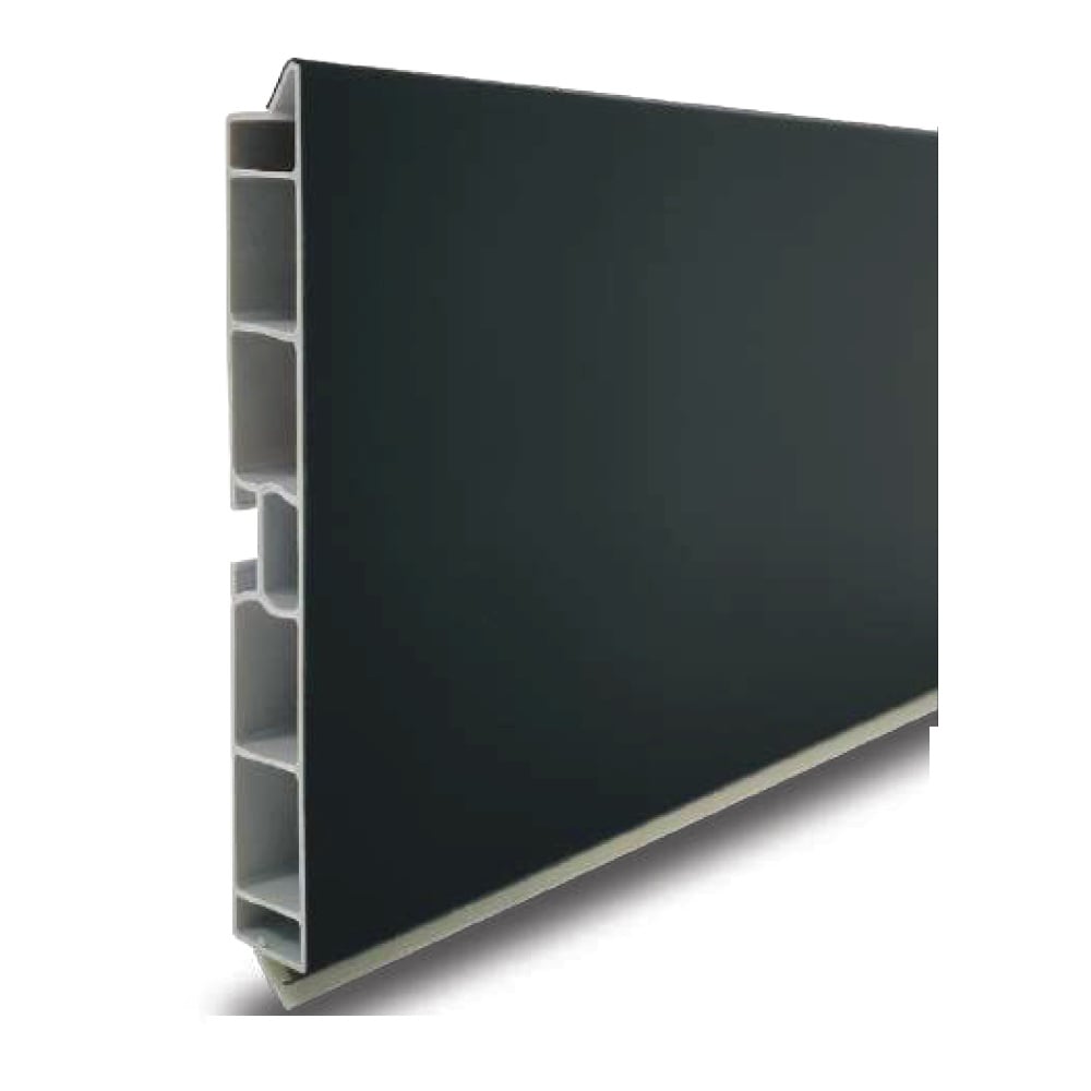 Plinta PVC cu folie de transfer, negru, 120 mm x 4 m