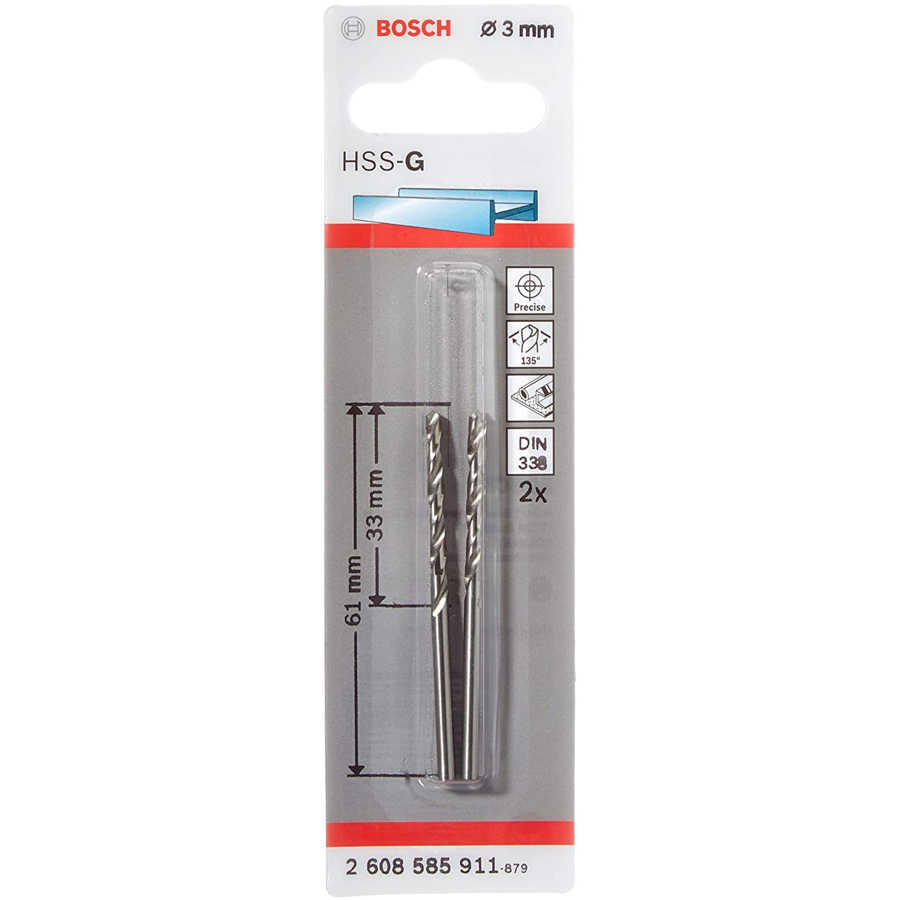 Set Burghie 3x33x61mm Pentru Metal