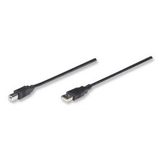 Oferte la Cablu USB convertor Manhattan, A Male / B Male, 3 m, Negru