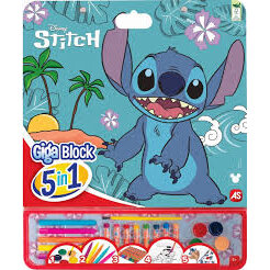 Oferte la Set Pentru Desen Giga Block 5 in 1 Stitch Multicolor