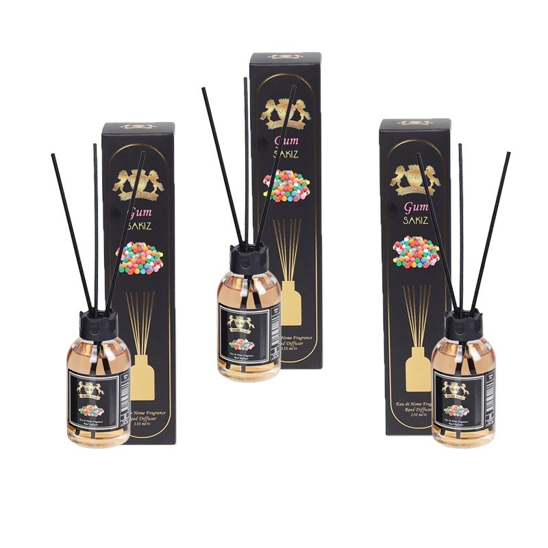 Oferte la Set 3 Difuzoare de Camera cu Betisoare Golden Silva Bubble Gum, 3 x 110ml