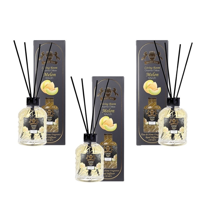 Oferte la Set 3 Difuzoare de Camera cu Betisoare Golden Silva Pepene Galben, 3 x 110ml