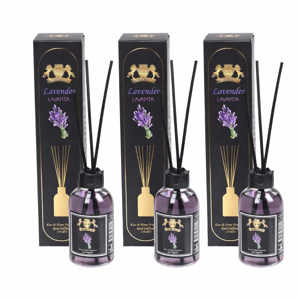 Oferte la Set 3 Difuzoare de Camera cu Betisoare Golden Silva Lavender, 3 x 110ml