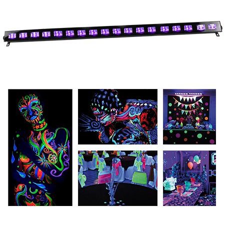 LED Bar UV 18 X 3W Carcasa Neagra