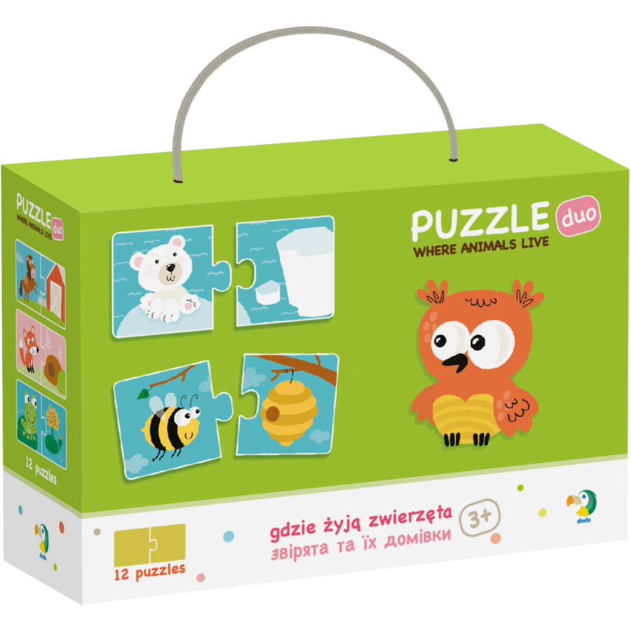 Oferte la Duo Puzzle - Unde traiesc animalele? (2 piese)