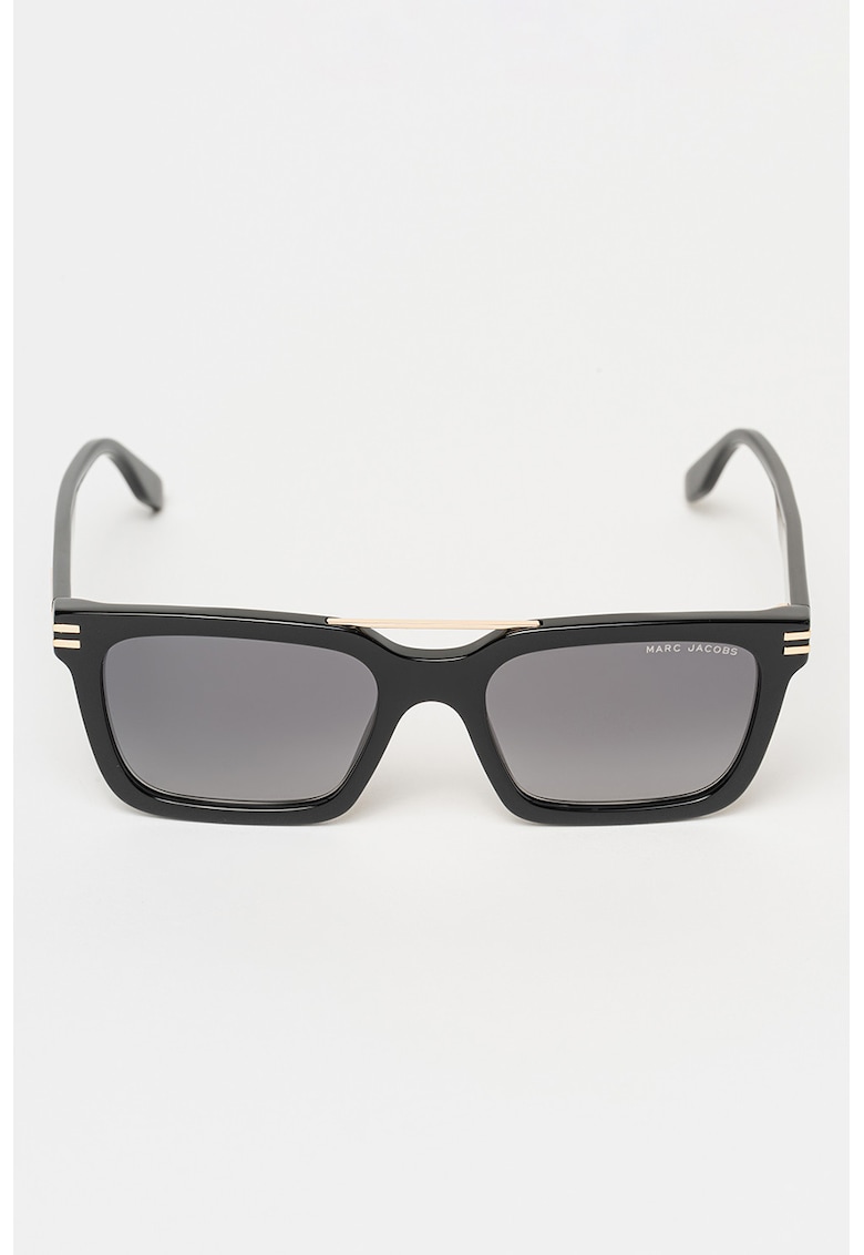 Oferte la Ochelari de soare cu model dreptunghiular - Auriu/Negru
