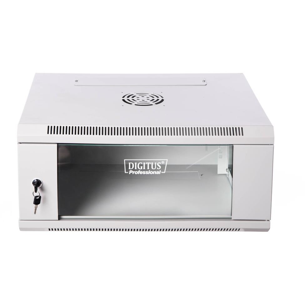 Oferte la DIGITUS Wallmount cabinet 4U, 600x450mm, grey RAL 7035