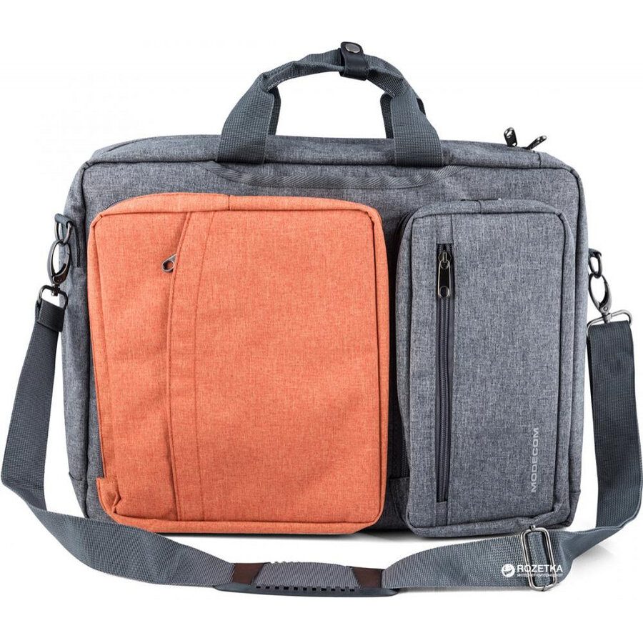 Oferte la Geanta-Rucsac laptop Modecom RENO, Negru-Portocaliu