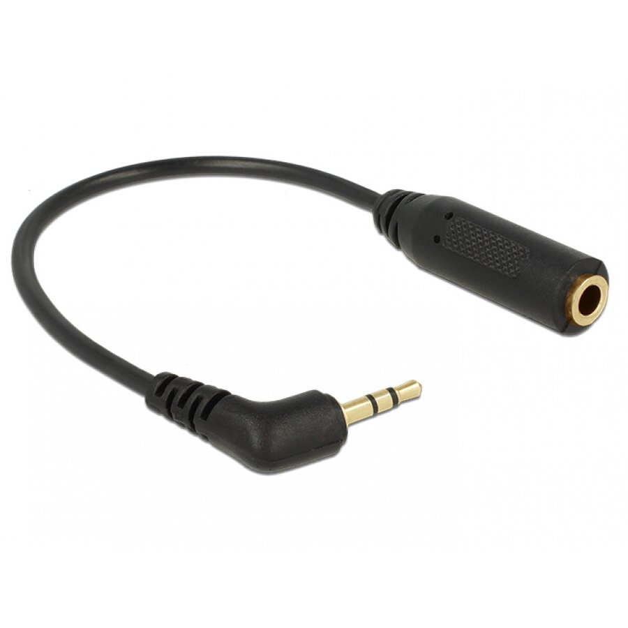 Oferte la Cablu stereo jack 2.5mm 3 pini la jack 3.5mm 3 pini, unghi t-m Delock