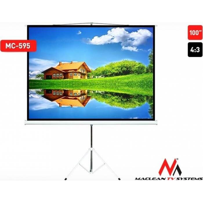 Oferte la Maclean Mc-595 Standard Portable Tripod Projection Screen-100’’ 4:3 200x150 Cm
