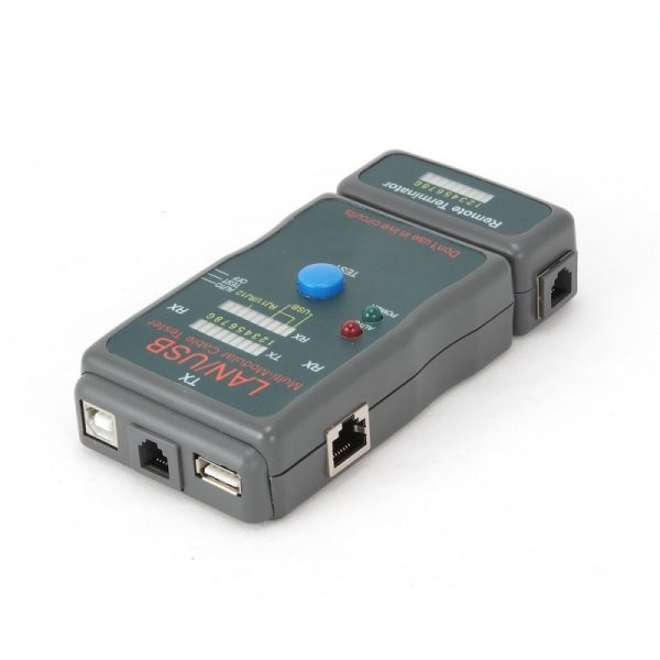 Tester cablu de retea RJ-45 UTP/STP si USB, Gembird NCT-2