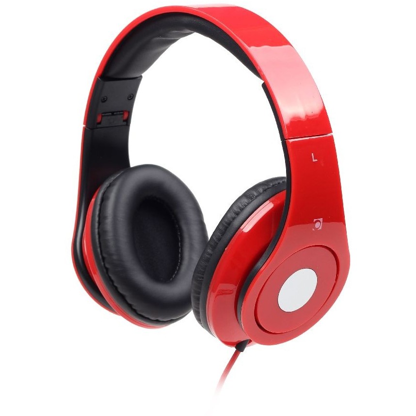 Casti Detroit headphones cu microfon, rosii