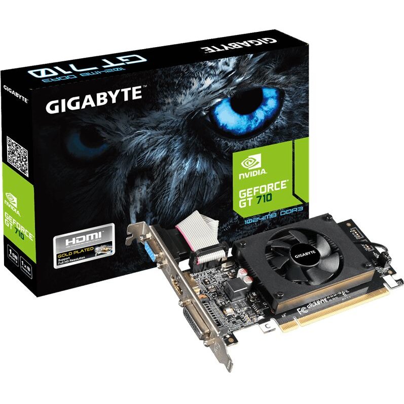Oferte la Placa video GIGABYTE GeForce® GT 710, 2GB DDR3, 64-bit