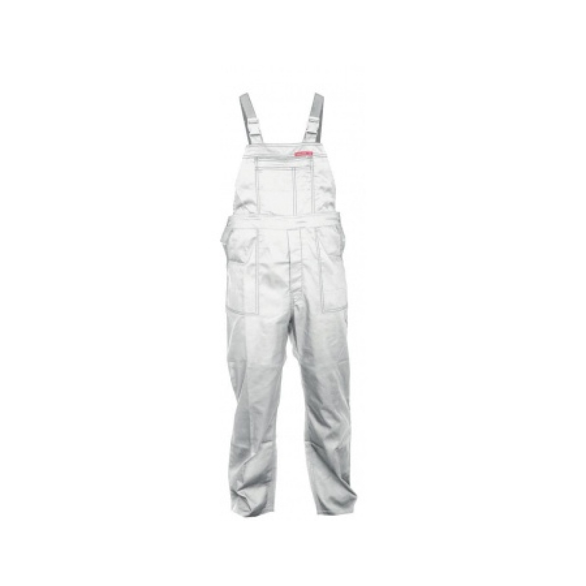 Oferte la Pantalon lucru cu pieptar / alb - l/h-188