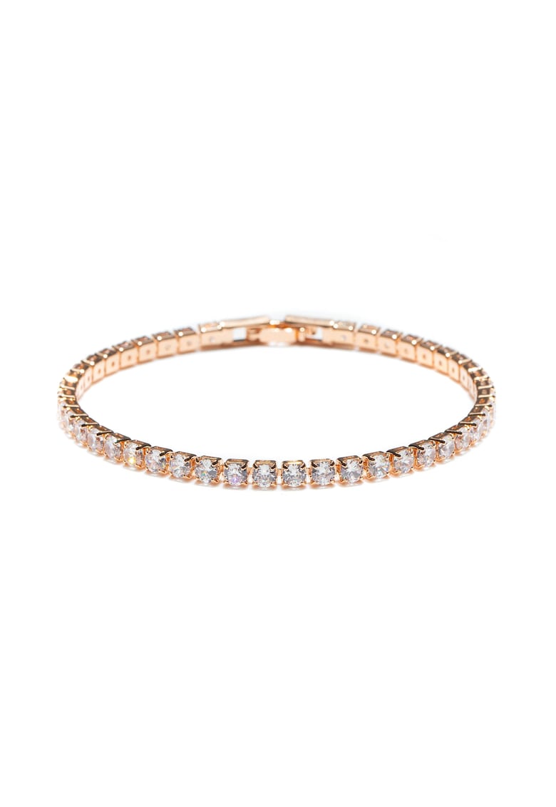 Oferte la Bratara Tennis Cu Cristale Zirconia - Auriu rose