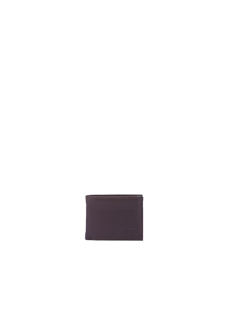 Oferte la Portofel pliabil din piele - Maro taupe
