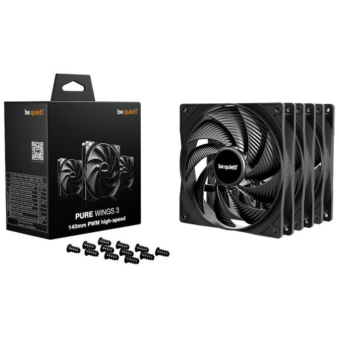 Oferte la Ventilator Pure Wings 3  High-Speed  140mm 3Pack Negru