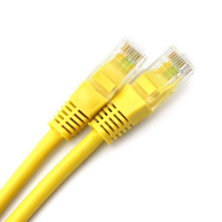 Oferte la PATCH CORD  UTP SPACER Cat5e,  1m,  galben, SP-PT-CAT5-1M-Y