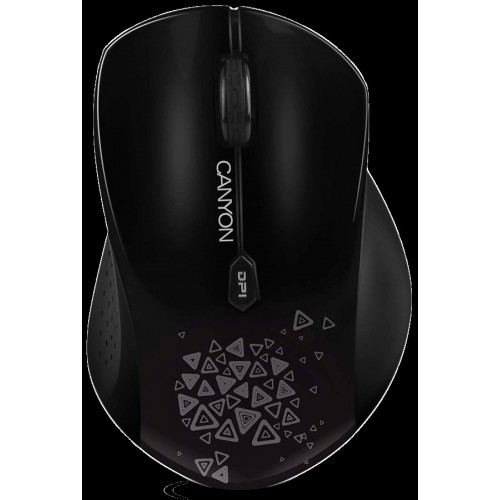 Oferte la CANYON CNS-CMSW4 Mouse (Wireless, Optical 800/1280 dpi, 6 btn, USB, power saving technology), Black
