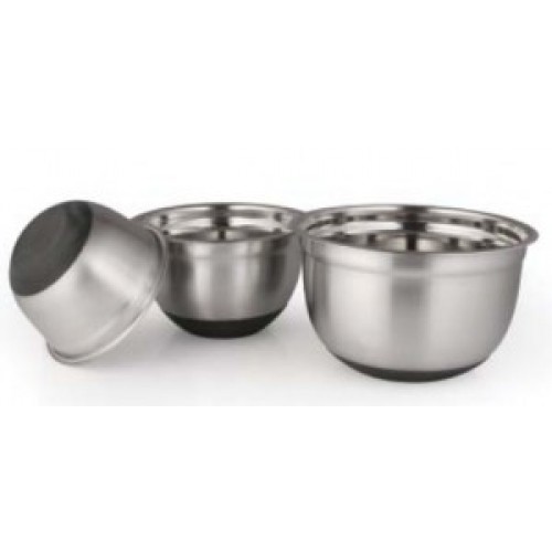 Oferte la BOL INOX SATINAT,BAZA ANTIADERENTA,26 CM Material : inox 0.5 mm, baza antiaderenta din silicon