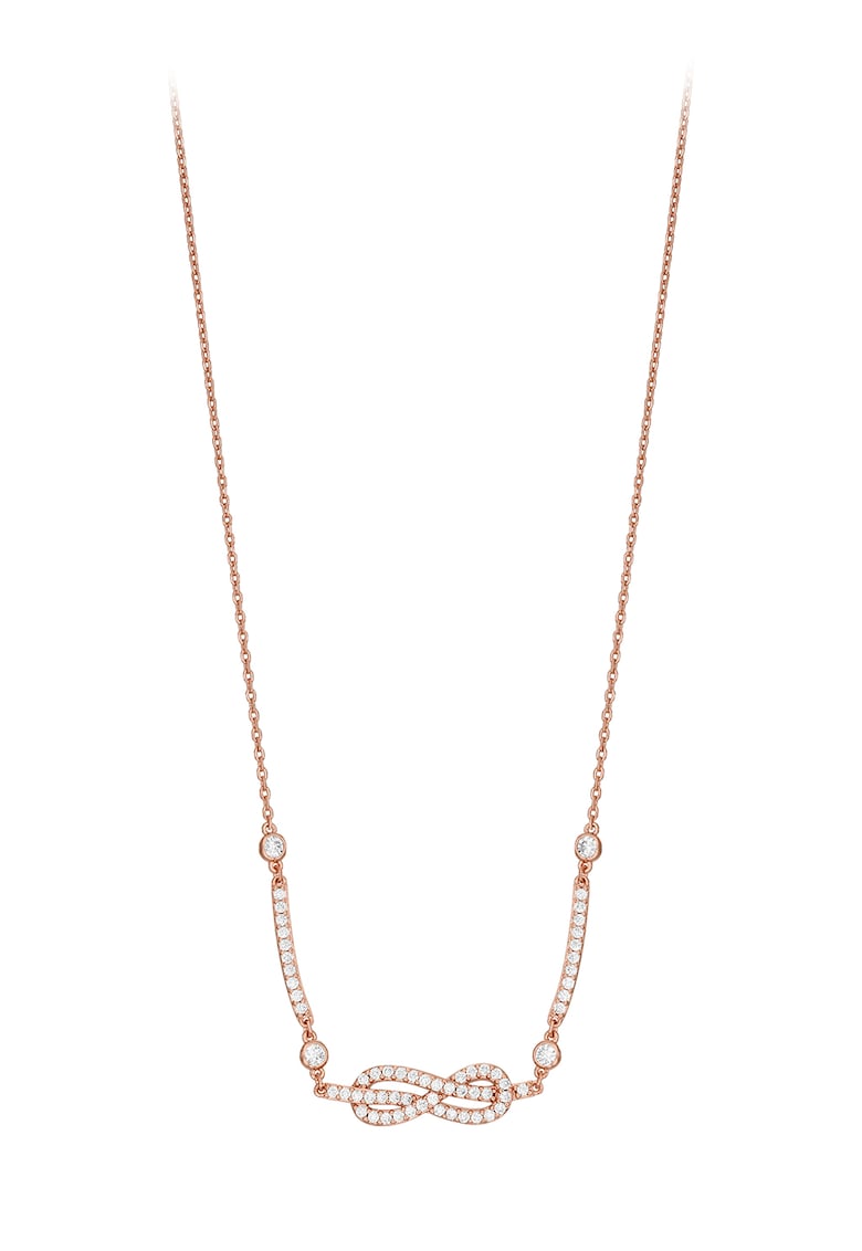 Oferte la Colier cu cristale - Auriu rose/Transparent