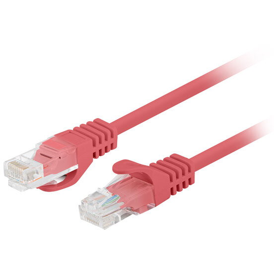 Oferte la Cablu Lanberg Patchcord RJ45 cat. 6 UTP 0.25m, Roșu