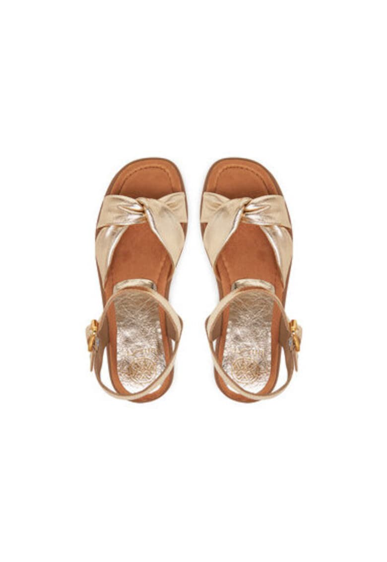 Oferte la Sandale dama - CAMBEL_MEC -  Piele naturala - Auriu