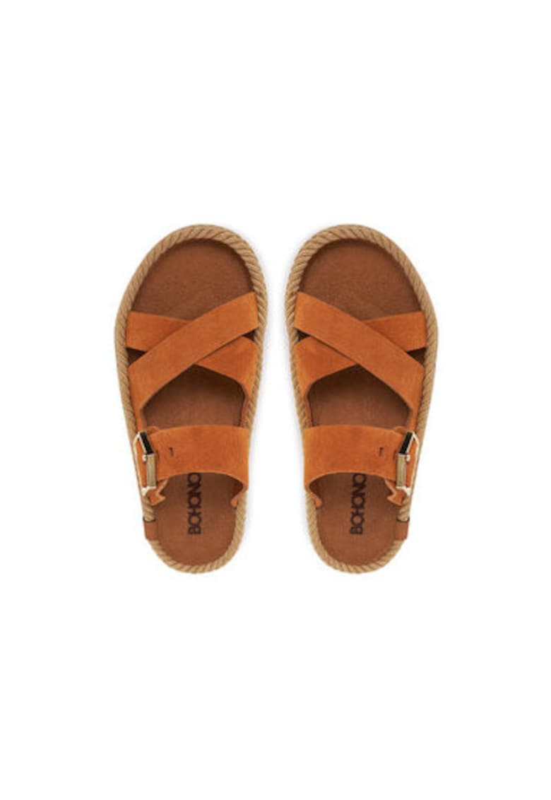 Oferte la Slapi dama - SEV.12-00055 -  Piele naturala - Maro