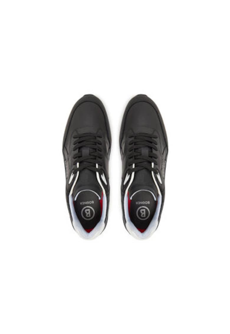 Oferte la Pantofi sport barbati - 12522725 -  Piele naturala - Negru - Negru