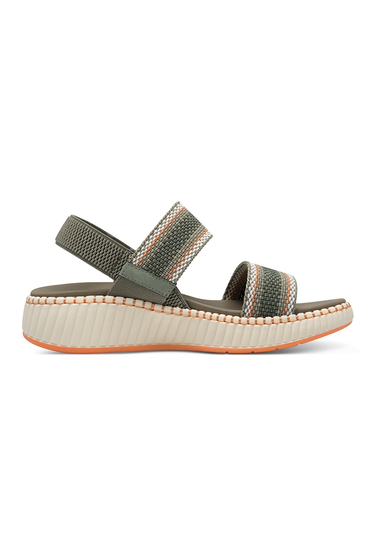 Oferte la Sandale uni cu platforma - Gri/Portocaliu