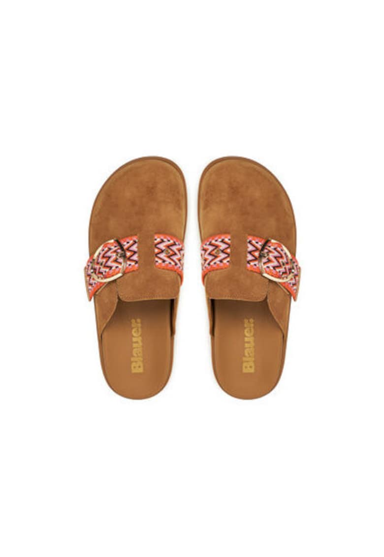 Oferte la Slapi dama - S5GLADE04/SUE -  Piele naturala - Maro