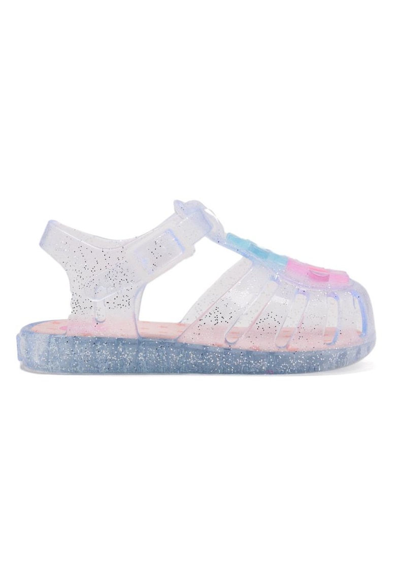 Oferte la Sandale cu catarama si model grafic - Multicolor