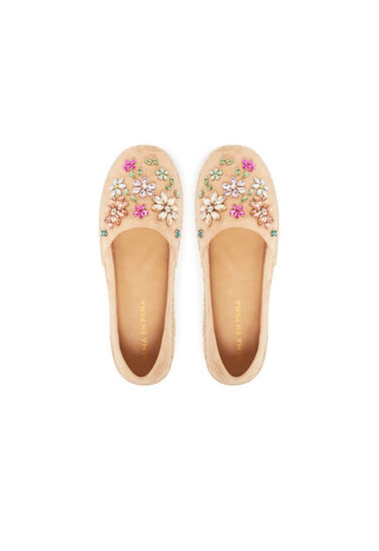 Oferte la Espadrile dama  V250277 - Piele naturala - Bej