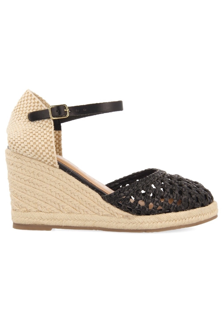Oferte la Sandale-espadrile wedge Serignan 28415 - Negru