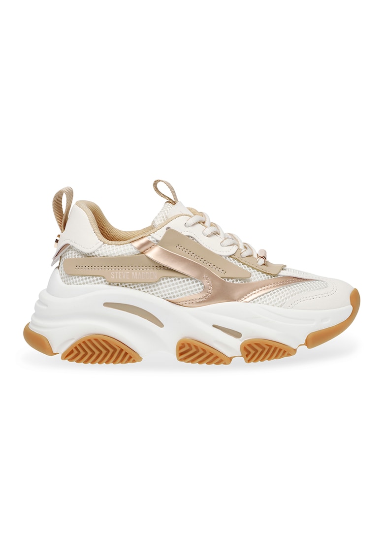 Oferte la Pantofi sport cu insertii de plasa Possession-E - Bej/Alb optic